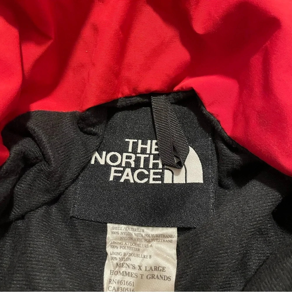 Vtg 90s The North Face Hydroseal Jacket Mens XL  Mountain Guide Red Black